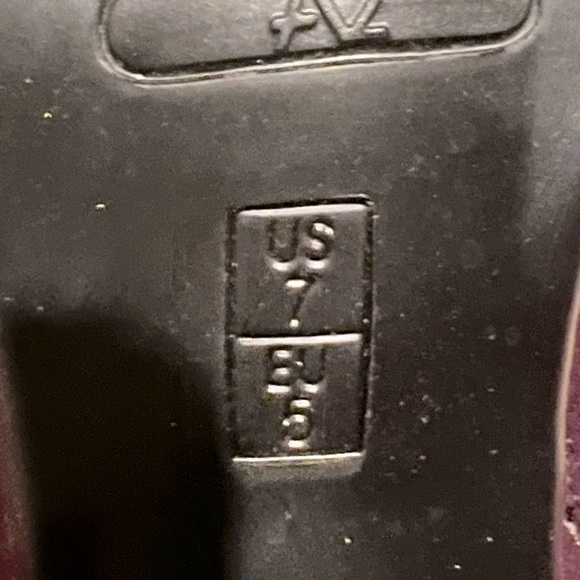 Vintage 1940’s style Aerosoles A2 eggplant purple suede/leather ankle boots. - Picture 6 of 6